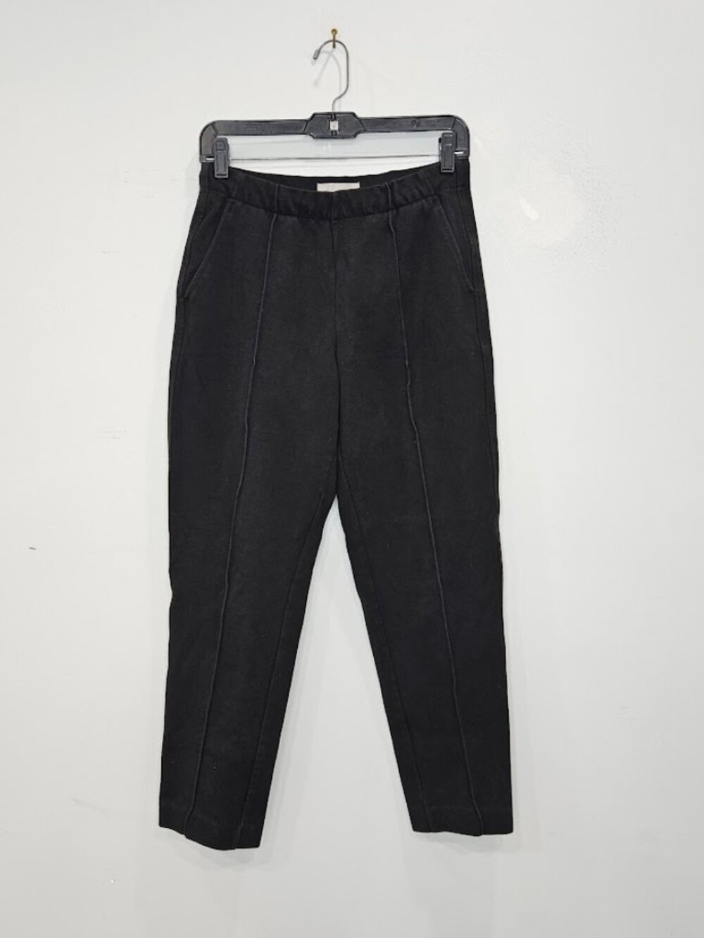Everlane Black Tapered Leg Pants Dream Slim High Waisted Trousers Office Small - Picture 4 of 12